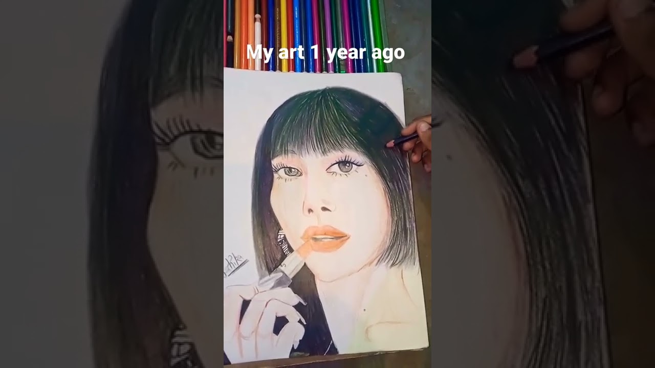 My art 1 year ago vs now 