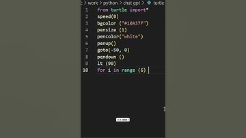 Drawing chat gpt logo by python turtle 🐢🐍 #python #website #turtle