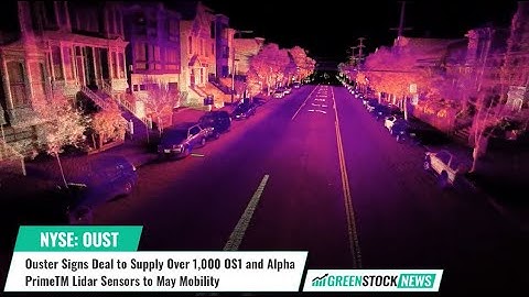 Ouster ($OUST) Signs Deal to Supply Over 1,000 OS1 and Alpha PrimeTM Lidar Sensors to May Mobility