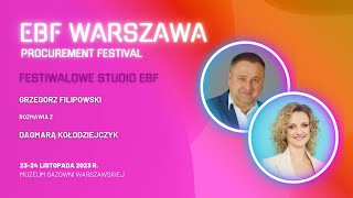 Festiwalowe studio EBF Warszawa 2023 - rozmowa z Dagmarą Kołodziejczyk