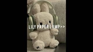 DIY lily paper lamp✨  # #papercraft #aesthetic #ridacreats #shorts #viral #easycraft