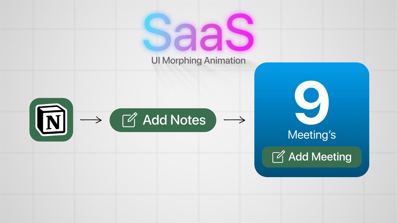 Viral SaaS UI Smooth Morphing Animation in After Effects | Clean Apple ...