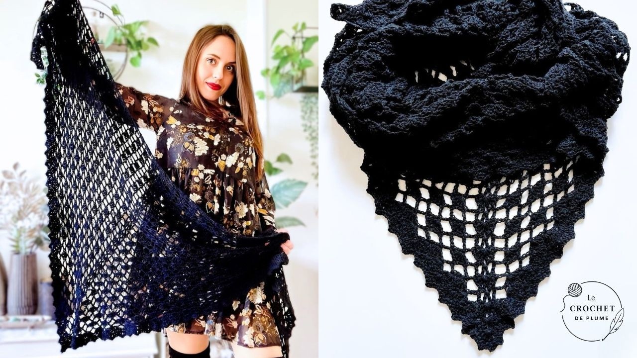 Comment faire un Châle Gypsy Bohème chic au crochet ✨ Grand Modèle Débutant 🧶 Tuto crochet gratuit