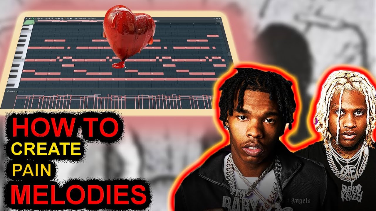 how to make emotional pain melodies for Lil Durk and Lil Baby I FL STUDIO I