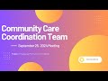 Community Care Coordination Team Meeting: Engaging Partners in Findhelp