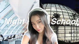 24 hours In School Vlog | Singapore Management University SMU📚🌜