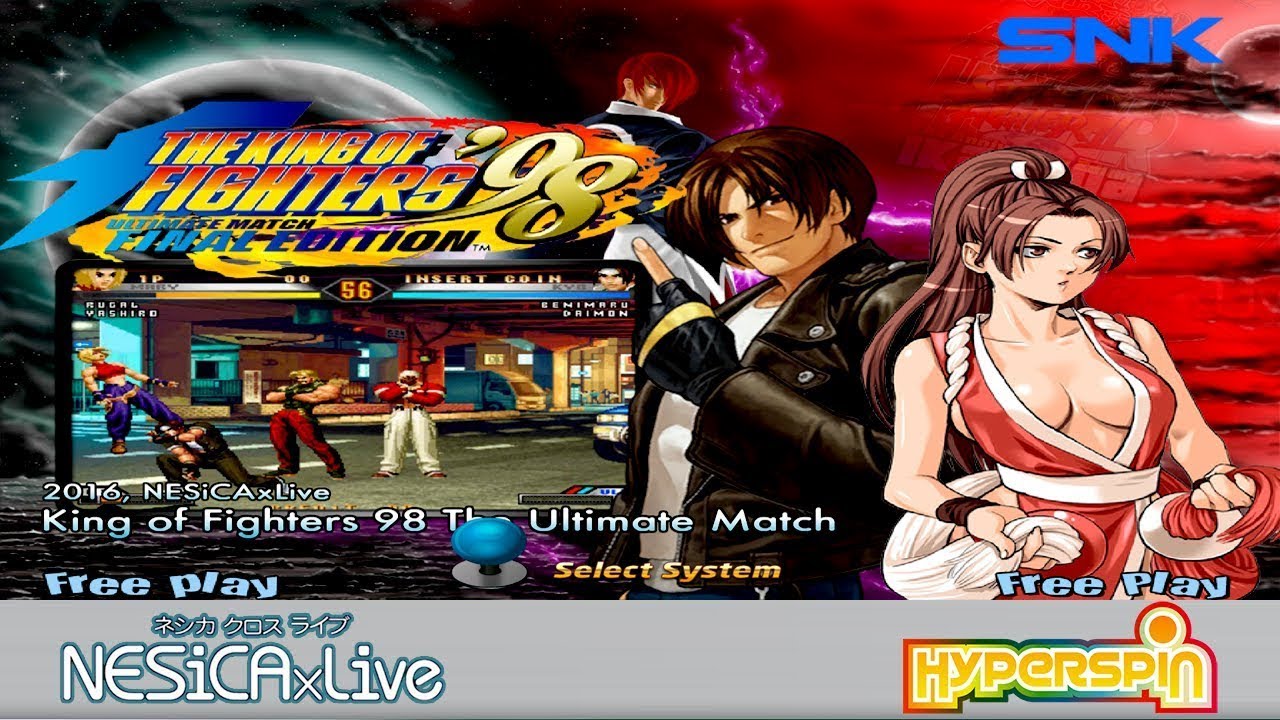 King of Fighters 98 Ultimate Match - Taito Type X - Artwork - Title Screen