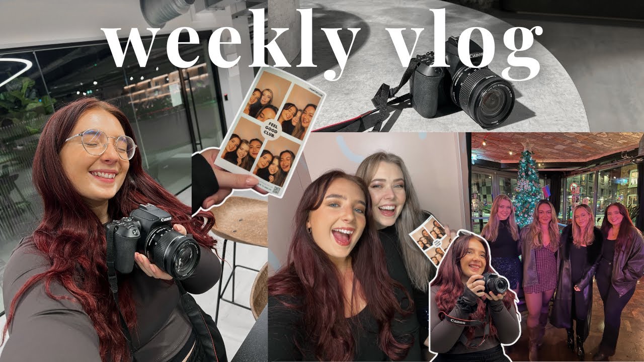 WEEKLY VLOG | photography session, content creator event, body confidence talks, vitamins + greens
