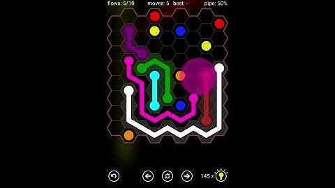 (Day 22) Flow Free Hexes - 5x5 to 12x12 - Level 1-8 in Daily Puzzles