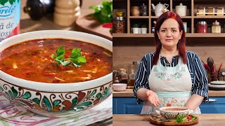 Ciorba de rosii cu taietei ca la bunica, reteta olteneasca | JamilaCuisine