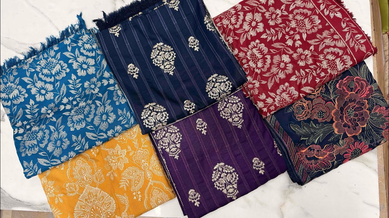 💖Sale💖Sale💖 Winter Karandi shawls with embroidered suits 💖