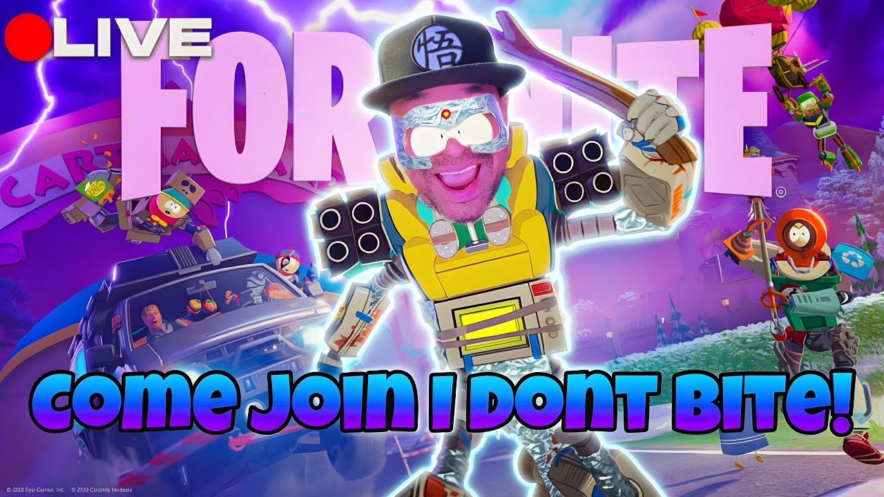 🔴 LIVE Grinding Fortnite South Park Update – Zero Build Chaos! 