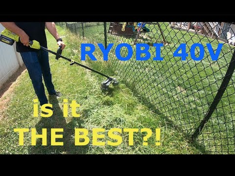 Ryobi 40V battery string trimmer review