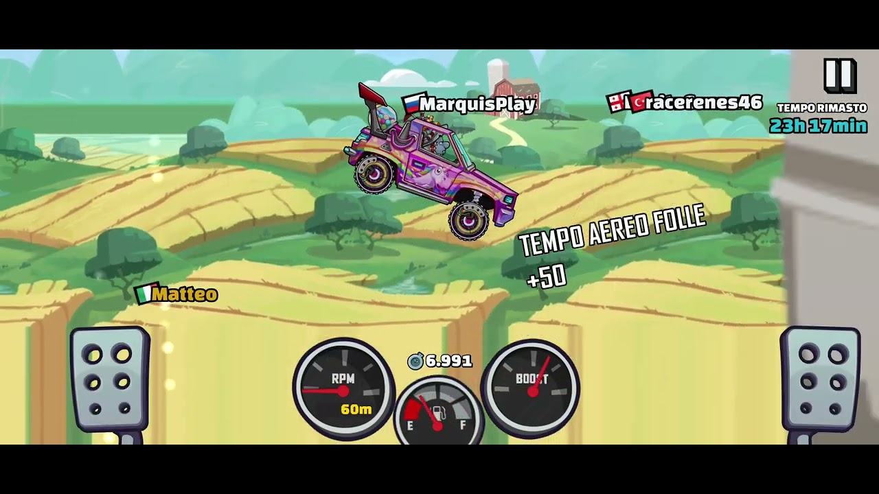 Hill climb racing 2 pista facile The Fall v2 tempo in (13.583s)