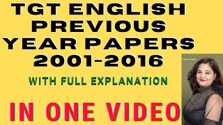 #uptgtenglishpreviousyearpapers I #uptgtenglish2025 I #uptgtpyqsenglishI UP TGT English 2001 to 2016 screenshot 3