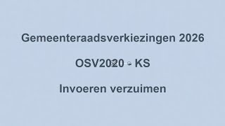Instructievideo invoeren verzuimen GR2026 OSV2020-KS