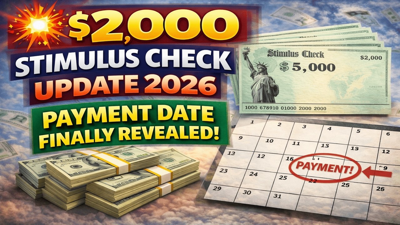 💥 $2,000 Stimulus Check Update 2026 – Payment Date Finally Revealed