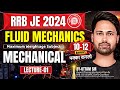 #01 RRB JE 2024 | Fluid Mechanics | Mechanical Engineering | By Uttam Sir #freerrbjepreparation2024