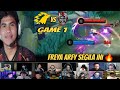 FREYA ARFY SI GILA 🔥 REACTION STREAMER ONIC VS AE MACTH 1 !!!