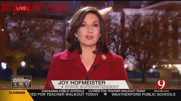 State Superintendent Hofmeister speaks about OK teach Strike