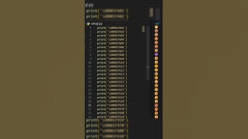 emoji codes in python!!!! #programming #viral
