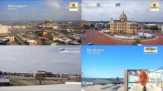 Clouds decreasing over much of the ArkLaTex creating slick spots with sub-freezing temperatures Mond