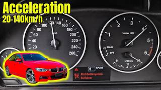 BMW 318d 150HP Manual Acceleration