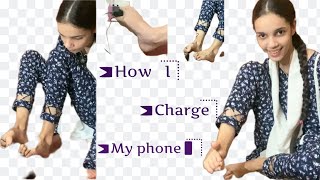 How I charge my Phone📱#cyborgsahar