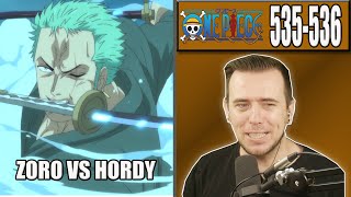 ZORO VS HODY - OP Episode 535 and 536 - Rich Reaction