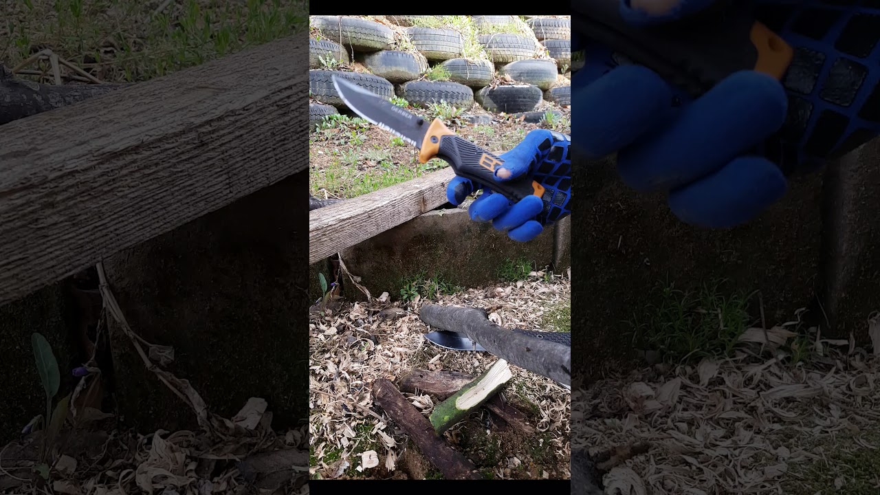 슈레이드 SCHF51  &  거버폴딩쉬스S 나이프  초핑테스트