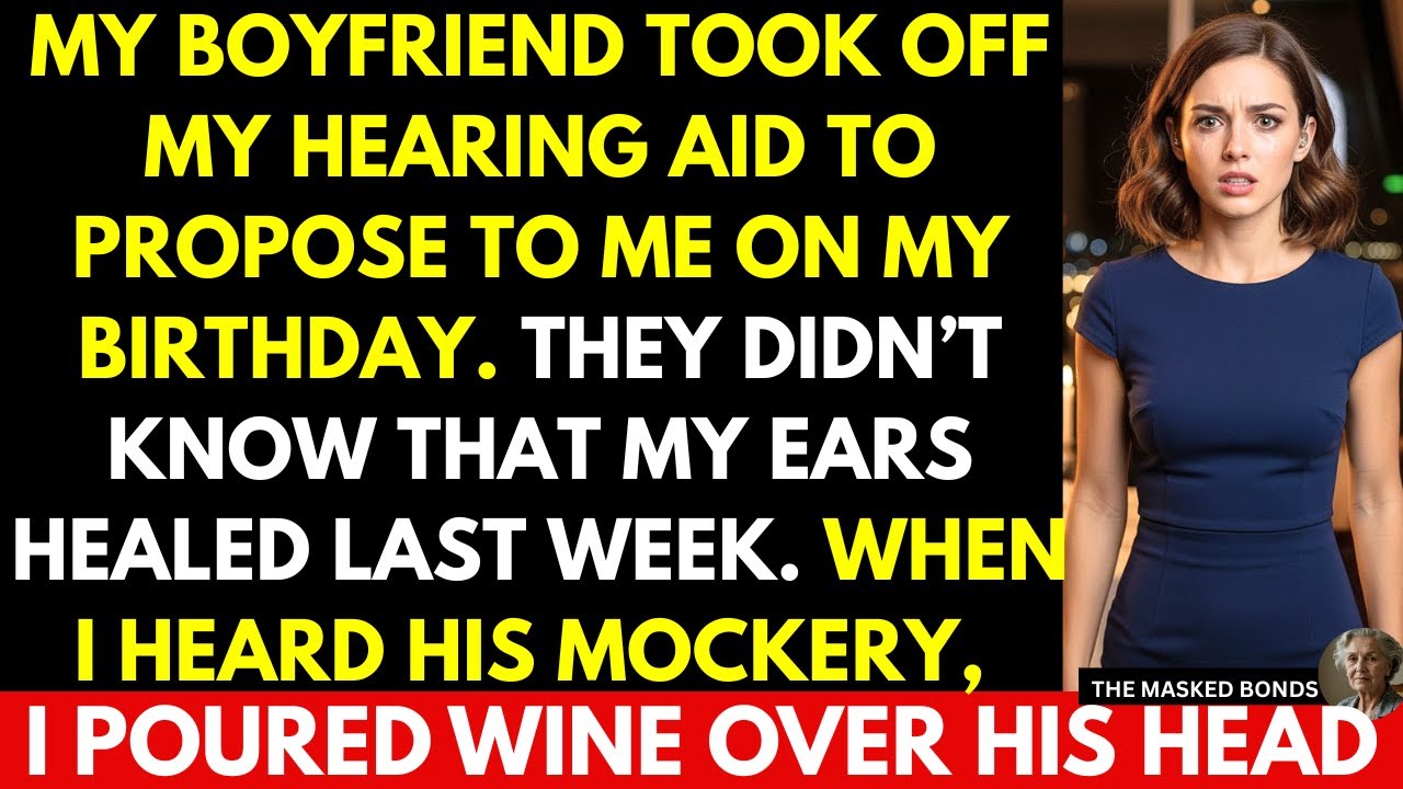 MY BOYFRIEND took off my hearing aid to propose  They didn’t know my ears healed last week…