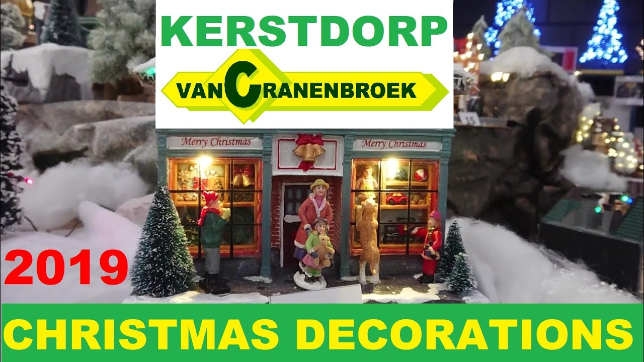 KERSTDORP 2019 VAN CRANENBROEK  IN BUDEL HOLLAND Christmas Decorations in a Dutch Home Depot
