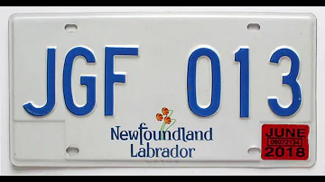 License plates form all 10 Canadian provinces and 3 territories.