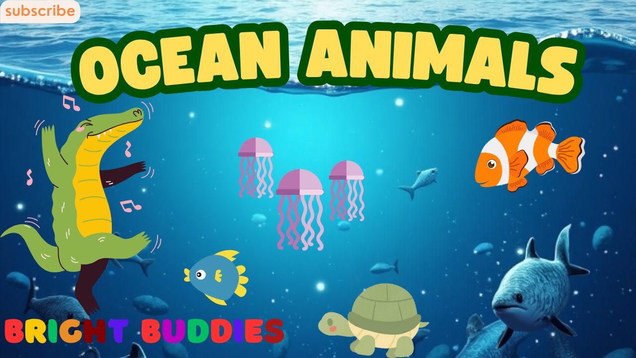 Ocean Animals Song for Kids | Learn Sea Creatures with Fun Music ...