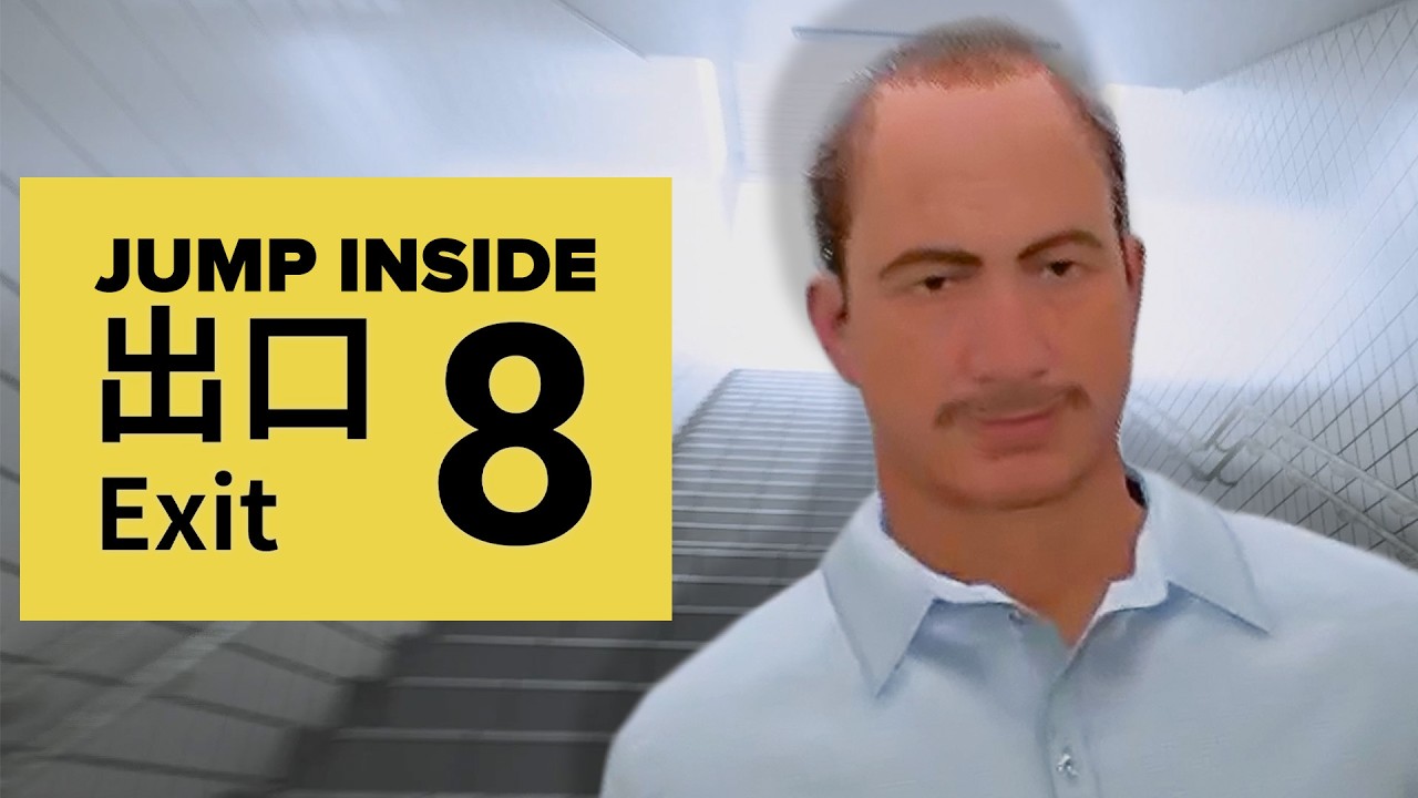 Today we’re jumping into The Exit 8 — a strange and seriously mind-bending puzzle game set in a Japanese subway.

This video is part of a collaboration with other creators all playing games set in Japan 🇯🇵 — check out their links below!
Bluefox098 https://www.youtube.com/watch?v=OmKHmvCA-yM
J and Z Productions @JandZProductionshow 
Ninhydro https://www.youtube.com/watch?v=nboZTEMmPRw
Jack's Game Room https://www.youtube.com/watch?v=rLQbkFJLgrs

🔗 Socials
X (Twitter): https://x.com/TraxonMediaLTD
Facebook: https://www.facebook.com/TraxonMediaLTD
Discord: https://discord.com/invite/jcCPRDEms8
Mastodon: https://mastodon.social/@TraxonMedia_LTD
BlueSky: https://bsky.app/profile/social.traxon.media

📺 Livestreams
Twitch: https://www.twitch.tv/JumpInsideGames
YouTube Live: https://www.youtube.com/@JumpInsideGames/streams

🎬 Shorts
TikTok: https://www.tiktok.com/@traxonmedia_ltd
YouTube Shorts: https://www.youtube.com/@JumpInsideGames/shorts

🛍️ Merch
https://traxon.shop/collections/jumpinside-merch

🎮 Welcome to JumpInsideGames! We make our videos as fun and entertaining as possible—with slick animations, cool effects, and smooth transitions. Each description is packed with useful info about the games we cover, so you’re always in the loop. Sit back, relax, and enjoy the ride.
   
👍 Like, 💬 comment, and 🔔 subscribe to stay updated on our latest uploads. Got questions, drop them in the comments—we’d love to hear from you.

Timecode
00:00 Intro
00:52 First Impressions
02:31 Things Start Getting Weird
04:36 The Game Messes With You
06:38 Final Thoughts
07:00 Thanks for Watching

#theexit8 #jumpinsidegames #japangames