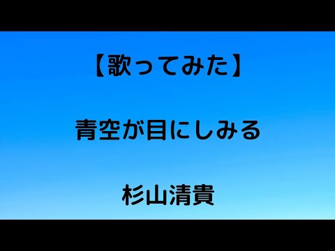 『青空が目にしみる』（杉山清貴）を歌ってみました🎶