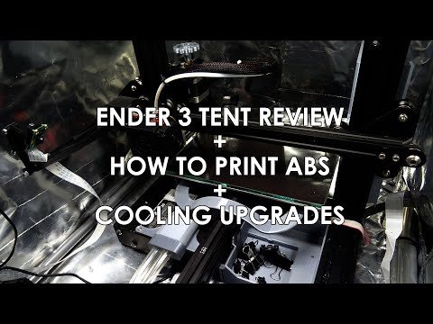 Ender 3 /3 PRO/ 5 Tent Enclosure Review and how to print ABS (CZ) EN subtitles