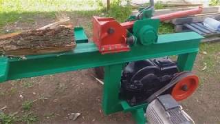 Самодельный Дровокол зубчато-реечный  через редуктор.Homemade wood splitter.