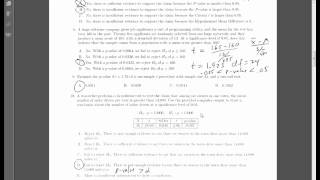 Stats 221 - Practice Exam 3- #10