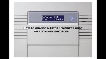 How to default the master code on a Pyronix enforcer alarm panel.