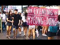 PEOPLE WATCHING IN KOREA 🇰🇷 - An Evening in Myeong-dong (대한민국 사람 구경- 퇴근 후 명동 쇼핑)