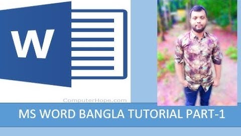 Microsoft word bangla Tutorial part-1|| ms word bangla tutorial  2016|| tech teachers bd