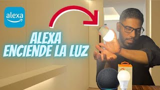 COMO CONECTAR ALEXA ECHO DOT CON LAS LUCES - ALEXA ENCIENDE LA LUZ 