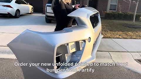 UNFOLDED Front Bumper from Partify vs. FOLDED Front Bumper from Competition 😱
