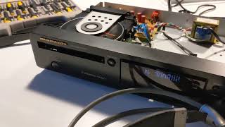 Marantz CD4000 - looks like playing but no sound/timecode