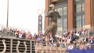RAW VIDEO: Peyton Manning statue unveiling in front of Lucas Oil Stadium Update