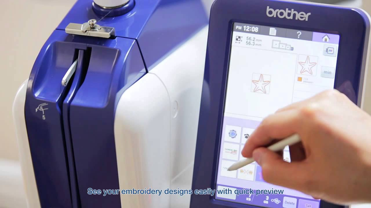 Update New Masina de brodat Brother VR Introducerea propriilor modele de broderie folosind stick-ul USB