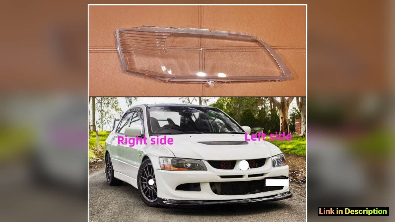 For Mitsubishi Evolution EVO Nine generations 2004 2005 2006 Car Headlight Shell Headlight cover He