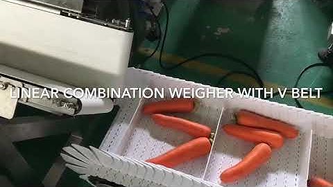 Smart Weigh V type Linear Combination Weigher  Carrots Machine