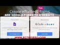 How to Add Google Form to a Website page | Embed Google Forms Complete Tutorial